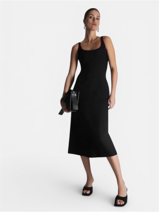 COS Dresses & Skirts - COS CORSET-STYLE A-LINE DRESS xs old money drop waist Carolyn Bessette Kennedy